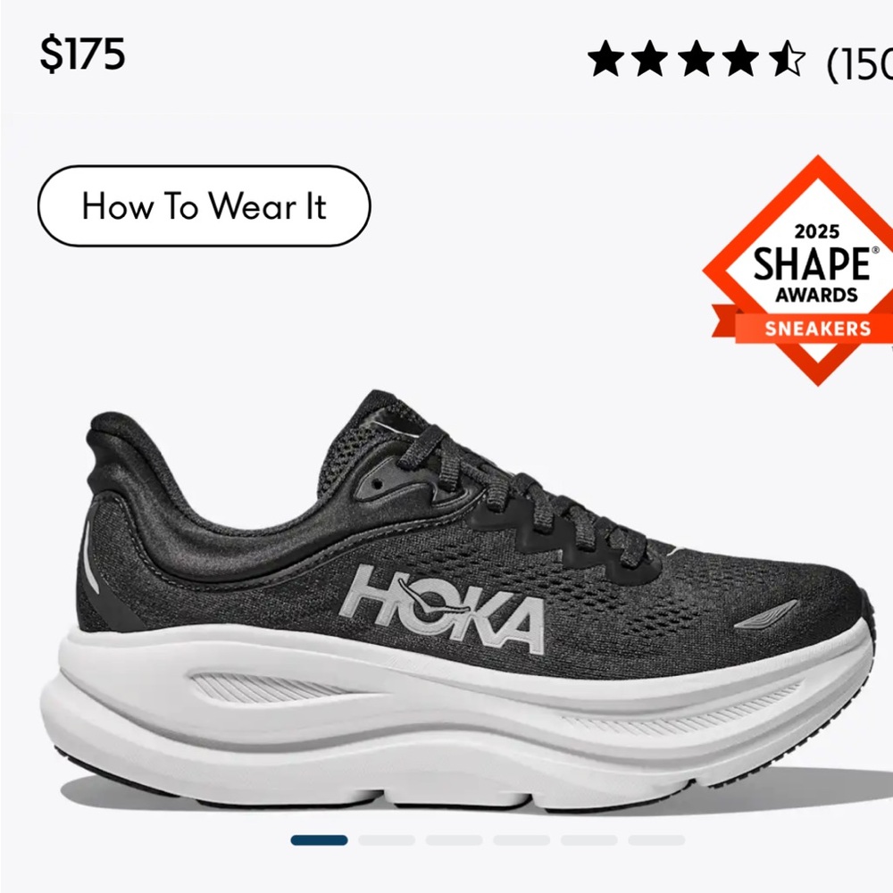 EXC!Hoka Women's Black and White Running Shoe - Lightweight Support
